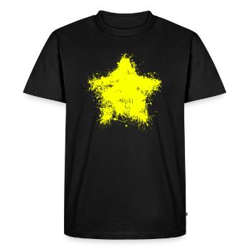 Étoile jaune, tu portes aussi l’étoile en toi - T-shirt Premium bio Homme - noir - Devant - Nico (187cm)
