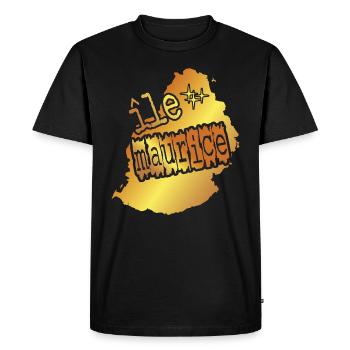 belle idée cadeau souvenir de l'île Maurice - T-shirt Premium bio Homme - noir - Devant - Nico (187cm)