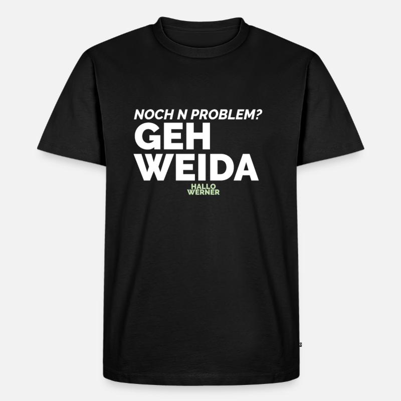 Hallo Werner 2 - Männer Premium Bio T-Shirt - Schwarz