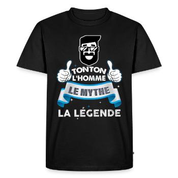 Your Beard the man the myth the legend - Men's Premium Organic T-Shirt - black - Front - Nico (187cm)