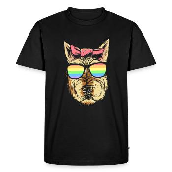 LGBTQ Trans CSD Gay Lesbian Cat Gay Pride - T-shirt Premium bio Homme - noir - Devant - Nico (187cm)