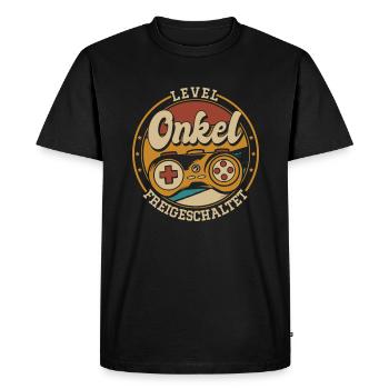 Uncle Patenonkel Held Onkel Stolzer Onkel - Männer Premium Bio T-Shirt - Schwarz - Vorne - Nico (187cm)