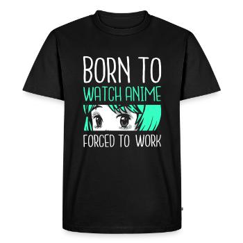 Anime Lovers Japanese Girl Otaku Manga - T-shirt Premium bio Homme - noir - Devant - Nico (187cm)
