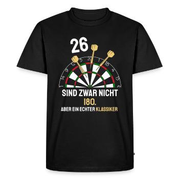 Darts Dartspieler Dartpfeil Lustiger Dart Spruch - Männer Premium Bio T-Shirt - Schwarz - Vorne - Nico (187cm)