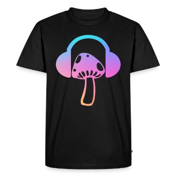 Cadeau du festival Psytrance - T-shirt Premium bio Homme - noir - Devant - Nico (187cm)