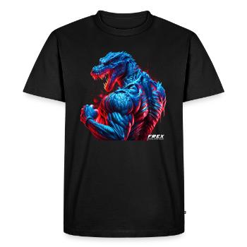 Alligator Bodybuilding Gym Workout - Men's Premium Organic T-Shirt - black - Front - Nico (187cm)