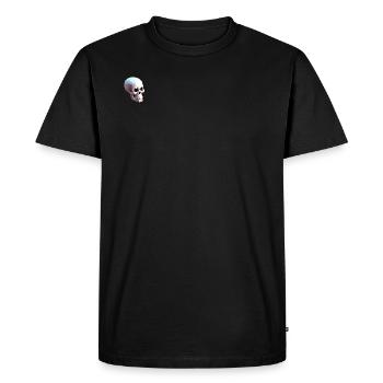 Crâne heureux - T-shirt Premium bio Homme - noir - Devant - Nico (187cm)