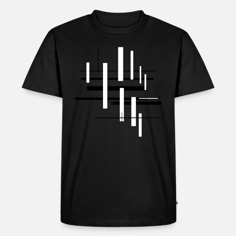 Architecture Pattern Abstract - Men's Premium Organic T-Shirt - black
