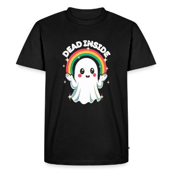 Dead Inside - Fantôme mignon - T-shirt Premium bio Homme - noir - Devant - Nico (187cm)