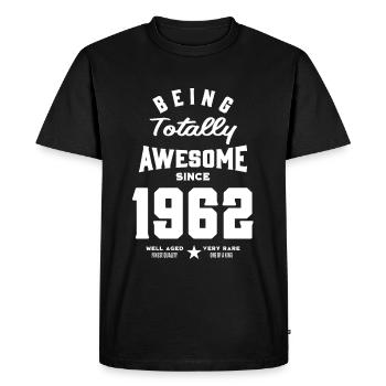 Since 1962 - Men's Premium Organic T-Shirt - black - Front - Nico (187cm)