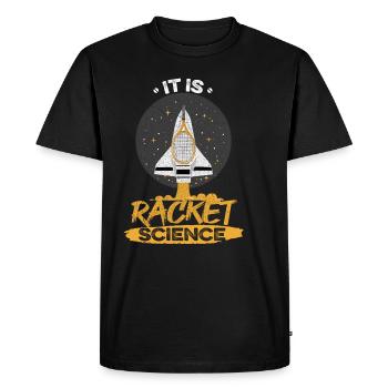 Jeu de tennis design pour votre collègue de tennis - T-shirt Premium bio Homme - noir - Devant - Nico (187cm)