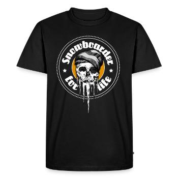 snowboarders - T-shirt Premium bio Homme - noir - Devant - Nico (187cm)