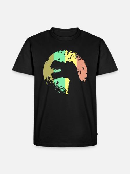 Dinosaur T-Rex Design - Men's Premium Organic T-Shirt - black