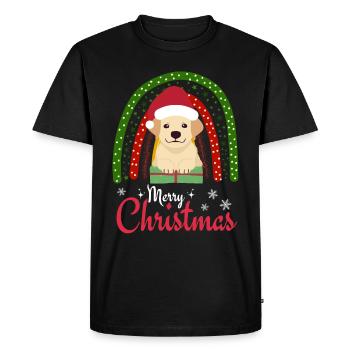 Noël mignon Labrador Retriever Kawaii - T-shirt Premium bio Homme - noir - Devant - Nico (187cm)