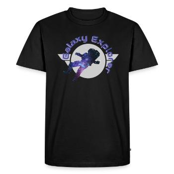 Galaxy Explorer Galaxy Space Astronaut Gift - Men's Premium Organic T-Shirt - black - Front - Nico (187cm)