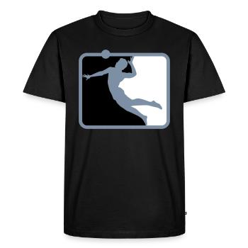 Volleyball | de volleyball de plage Les couleurs peuvent être changées - T-shirt Premium bio Homme - noir - Devant - Nico (187cm)