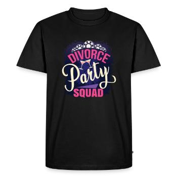 Divorce Party Squad - Men's Premium Organic T-Shirt - black - Front - Nico (187cm)