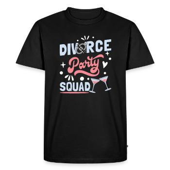 Divorce Party Squad - Men's Premium Organic T-Shirt - black - Front - Nico (187cm)