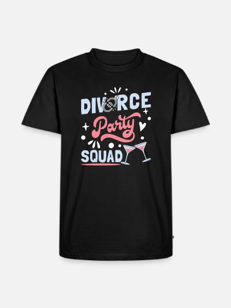 Divorce Party Squad - Men's Premium Organic T-Shirt - black