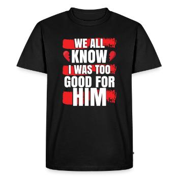 Divorce - Men's Premium Organic T-Shirt - black - Front - Nico (187cm)