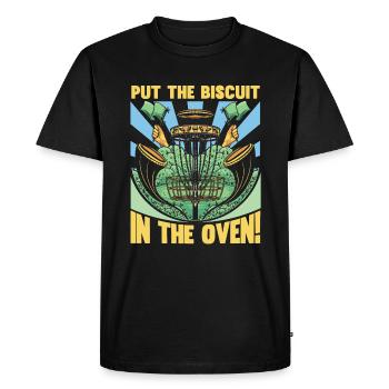 Funny Disc Golf Men - Men's Premium Organic T-Shirt - black - Front - Nico (187cm)