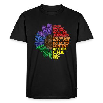 LGBT | Gay Event | Gay Community - Men's Premium Organic T-Shirt - black - Front - Nico (187cm)