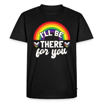Mois de la fierté arc-en-ciel LGBTQ - T-shirt Premium bio Homme - noir - Devant - Nico (187cm)