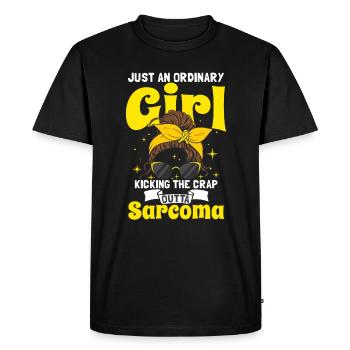 Sarcome Fille - T-shirt Premium bio Homme - noir - Devant - Nico (187cm)