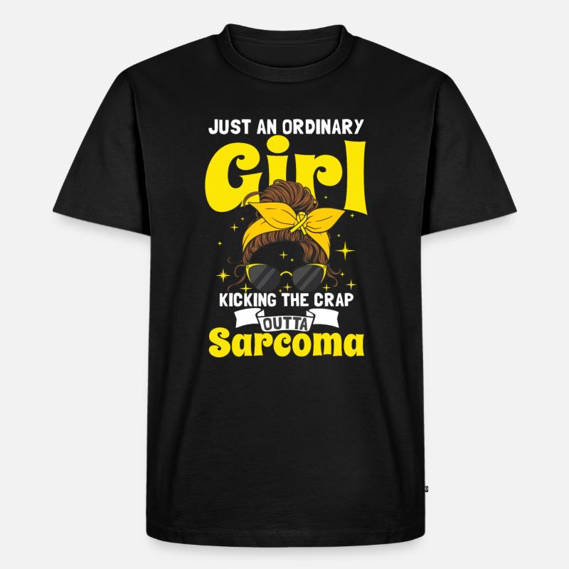 Sarkom-Mädchen - Männer Premium Bio T-Shirt - Schwarz