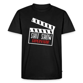 Superviseur Cinema Chaos Shit Show - T-shirt Premium bio Homme - noir - Devant - Nico (187cm)