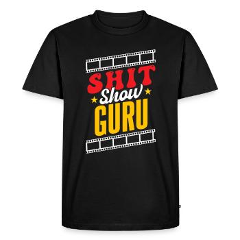 Shit Show Guru - T-shirt Premium bio Homme - noir - Devant - Nico (187cm)