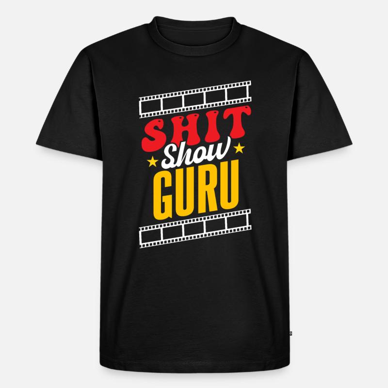 Scheiße-Show-Guru - Männer Premium Bio T-Shirt - Schwarz