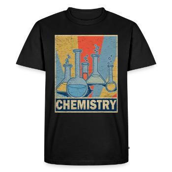 chimie - T-shirt Premium bio Homme - noir - Devant - Nico (187cm)