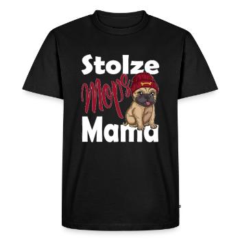 Fier Carlin Maman Chiens Gangster Chien Maman Chien Chien - T-shirt Premium bio Homme - noir - Devant - Nico (187cm)