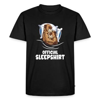 Cute Meerkat Sleep Outfit Kids Mama Papa - Men's Premium Organic T-Shirt - black - Front - Nico (187cm)