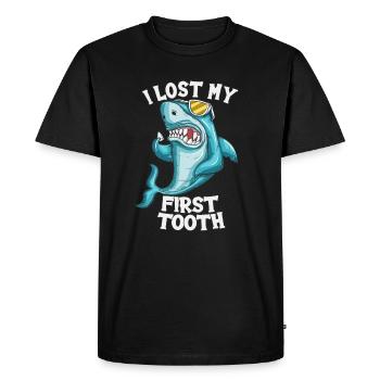 Tooth tooth gap dental practice children pull teeth - Men's Premium Organic T-Shirt - black - Front - Nico (187cm)