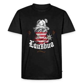 Tradition Bayern Lausbua Tenue Trachten Dirndl - T-shirt Premium bio Homme - noir - Devant - Nico (187cm)