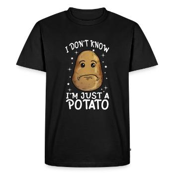 Récolte de pommes de terre Amateurs de pommes de terre Chefs Fan de nourriture - T-shirt Premium bio Homme - noir - Devant - Nico (187cm)