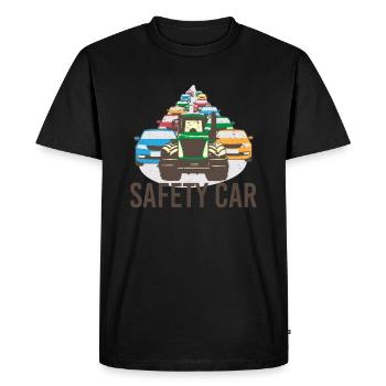 Agriculteur Agriculteur Conducteur de tracteur Ouvrier sur le terrain Voiture Safty - T-shirt Premium bio Homme - noir - Devant - Nico (187cm)