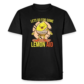 Allons-y pour un peu de Lemon Aid Lemon First Responder Doctor - T-shirt Premium bio Homme - noir - Devant - Nico (187cm)