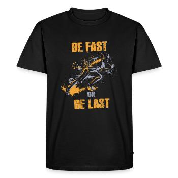Course Marathon Coureur de cross-country Coureur - T-shirt Premium bio Homme - noir - Devant - Nico (187cm)