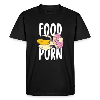 Banana Gift Food Porn Donut Shirt - T-shirt Premium bio Homme - noir - Devant - Nico (187cm)