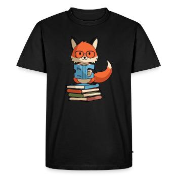 Schlaufuchs smarter fox - Men's Premium Organic T-Shirt - black - Front - Nico (187cm)