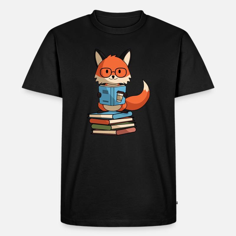Schlaufuchs schlauer fuchs - Männer Premium Bio T-Shirt - Schwarz