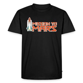 Mission sur Mars - T-shirt Premium bio Homme - noir - Devant - Nico (187cm)