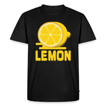 Citron citron - T-shirt Premium bio Homme - noir - Devant - Nico (187cm)
