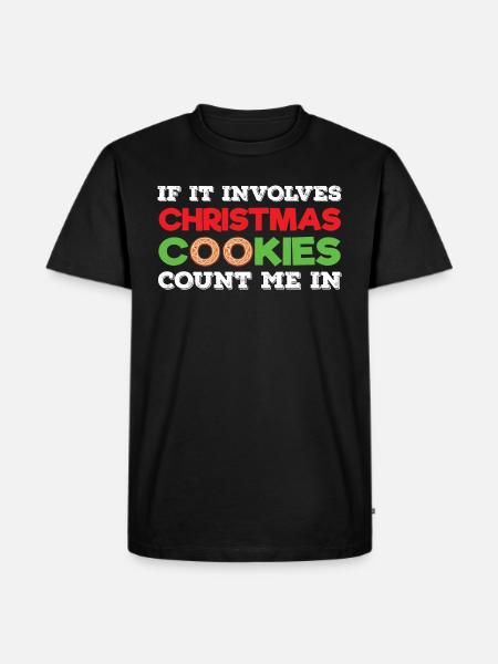 Biscuits de Noël - T-shirt Premium bio Homme - noir