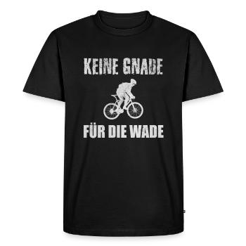 Keine Gnade Für Die Wade Fahrrad Fahrradtour - Männer Premium Bio T-Shirt - Schwarz - Vorne - Nico (187cm)