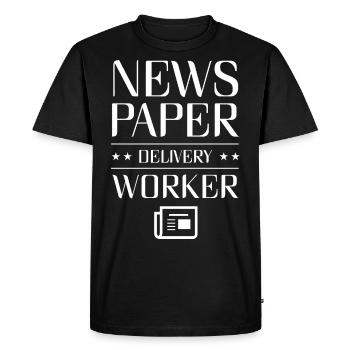 Newspaper publishers aussing magazines profession - Men's Premium Organic T-Shirt - black - Front - Nico (187cm)