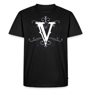 Point V V) v) - T-shirt Premium bio Homme - noir - Devant - Nico (187cm)